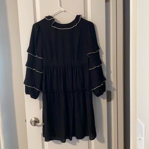 Who what wear ruffle  black dress. Size: xs.